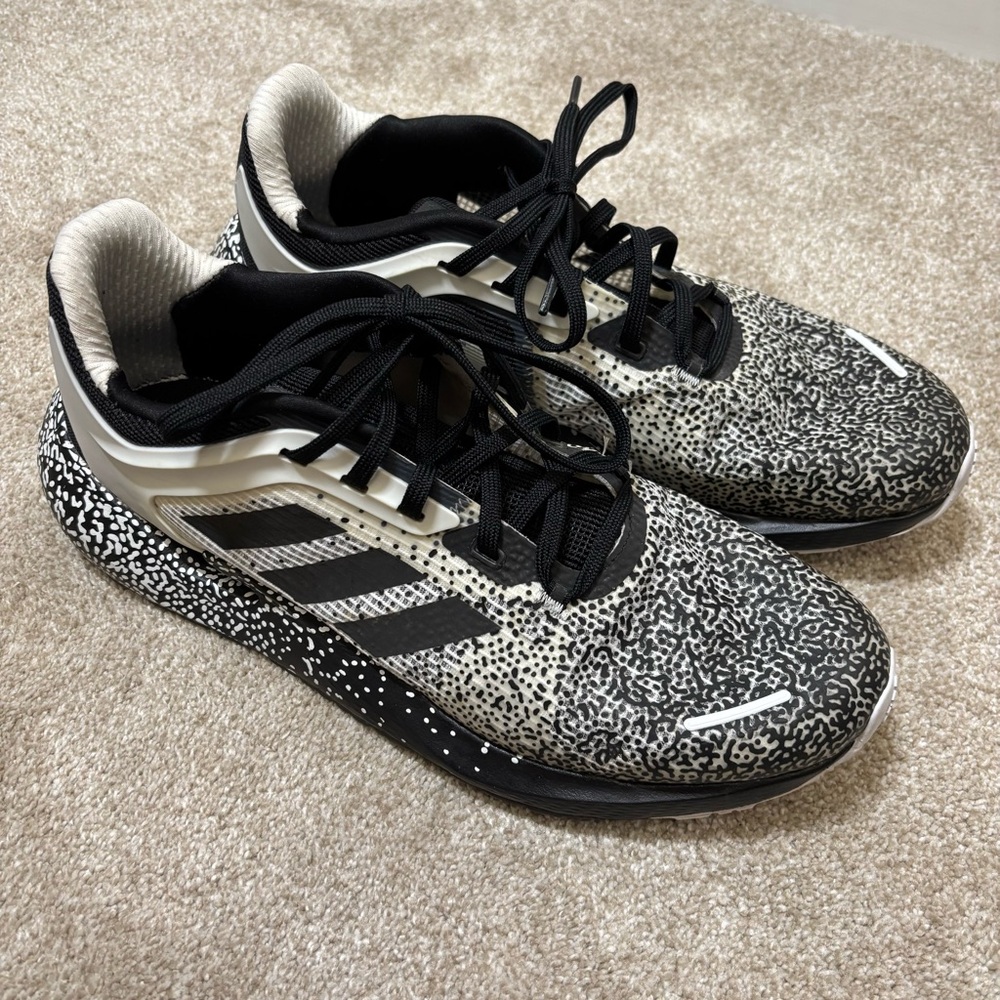 Adidas Alphatorsion Running Shoes Aramis Motion Graphic - White Black Size 11